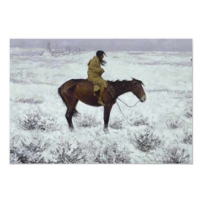 Frederic Remington - The Herd Boy Photo Print (Front)