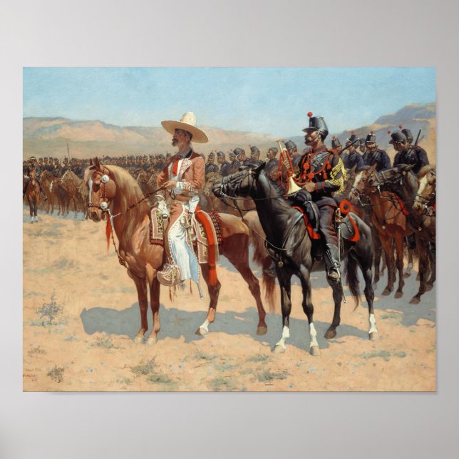 Frederic Remington - The Mexican Major Poster (Front)