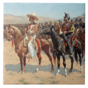 Frederic Remington - The Mexican Major Tile