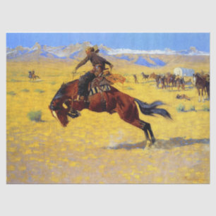 Frederic Remington Western Art “A Cold Morning” Ti Tissue Paper