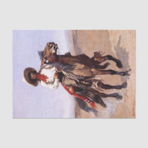 Frederic Remington Western Art “A Regimental Scout Tissue Paper
