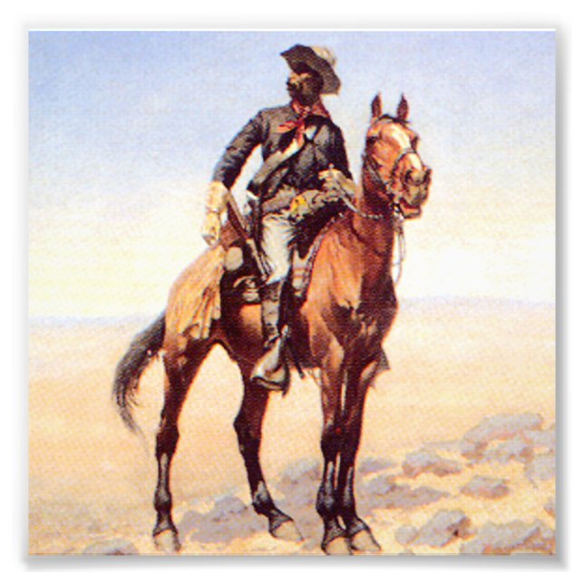 Frederic Remington Western Art “Black Cavalryman” Photo Print (Front)