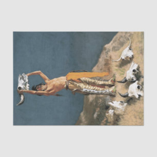 Frederic Remington Western Art “Conjuring the Buff Tissue Paper