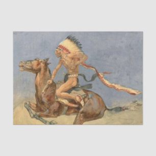 Frederic Remington Western Art “Pony War Dance” Tissue Paper