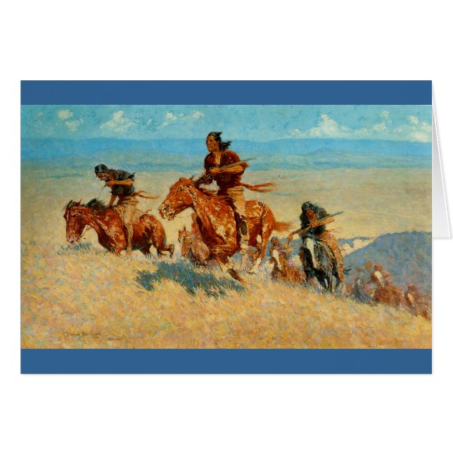 Frederic Remington's The Buffalo Runners (1909) (Front Horizontal)