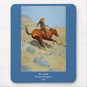 Frederic Remington's The Cowboy (1902) Mouse Mat