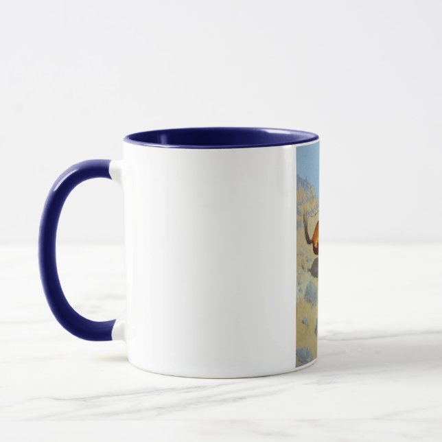 Frederic Remington's The Cowboy (1902) Mug (Left)
