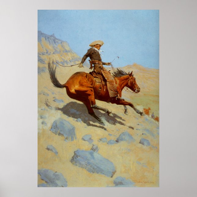 Frederic Remington's The Cowboy (1902) Poster (Front)