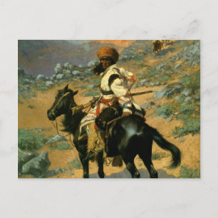 Frederic Remington's The Indian Trapper (1889) Postcard