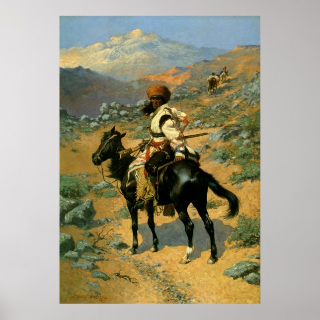 Frederic Remington's The Indian Trapper (1889) Poster (Front)