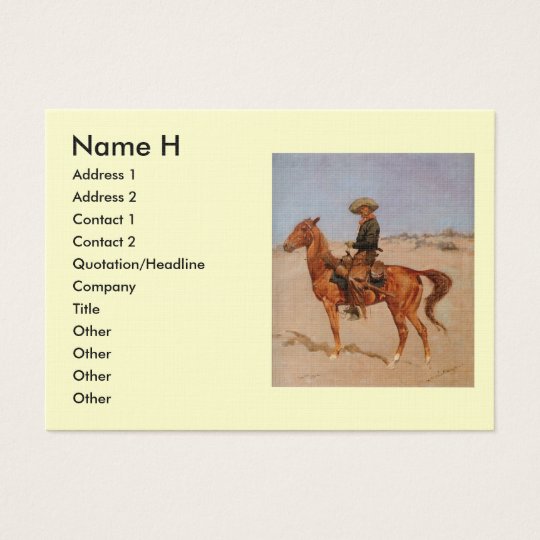 Frederic Remington's The Puncher (1895) Business Card