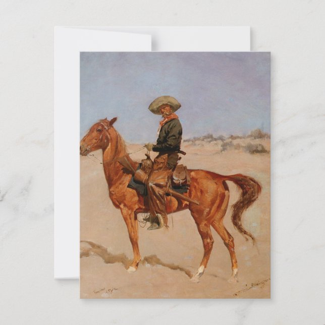 Frederic Remington's The Puncher (1895) Invitation (Front)