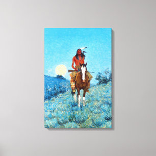 Frederic Sackrider Remington The Outlier Canvas Print