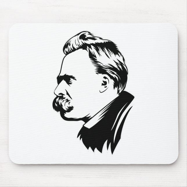 Frederich Nietzsche Portrait Mousepad (Front)