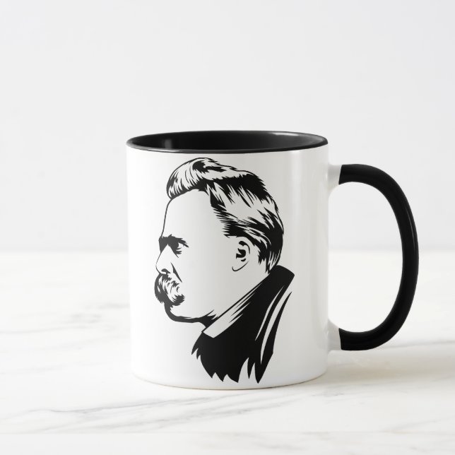 Frederich Nietzsche Portrait Mug (Right)