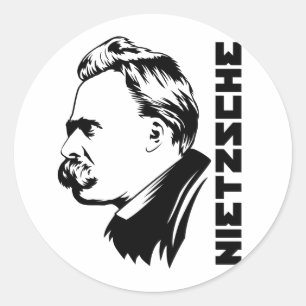 Frederich Nietzsche Portrait Sticker