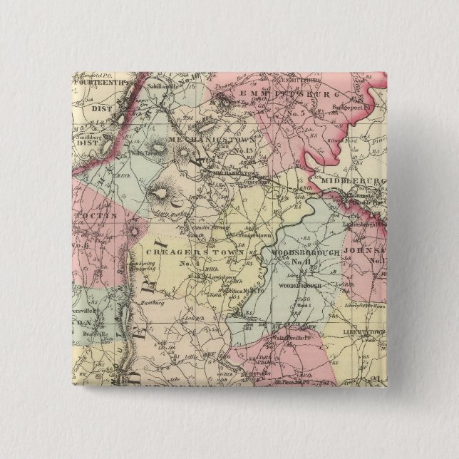 Frederick 15 Cm Square Badge (Front)