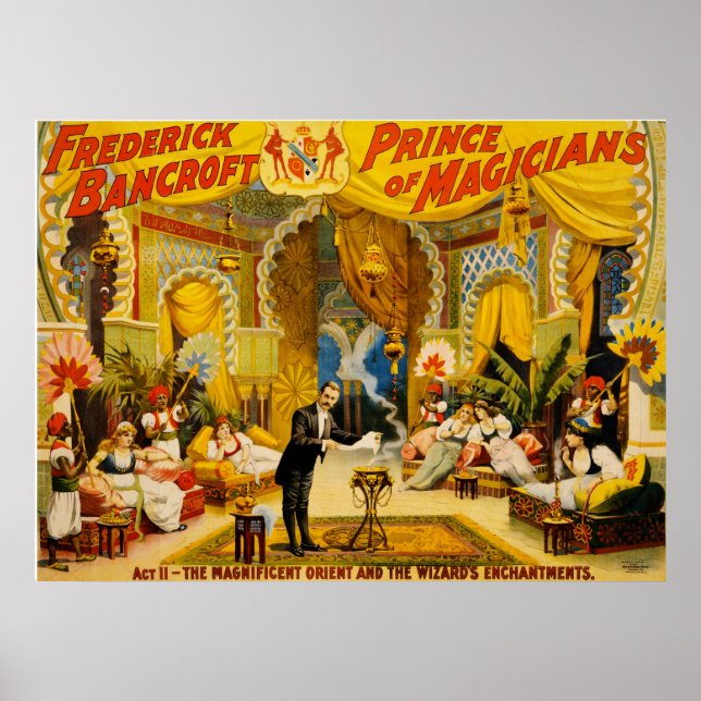 Frederick Bancroft prince of magicians Poster (Front)