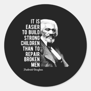 Frederick Dougl Quote For Black History Month Classic Round Sticker