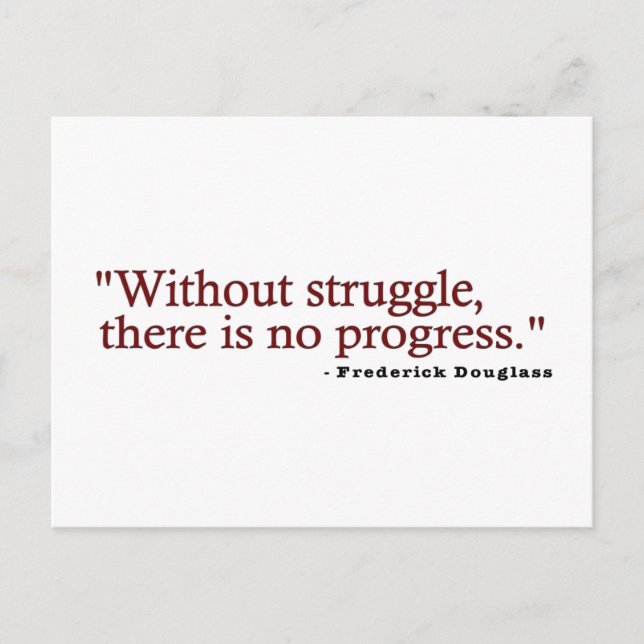 Frederick Douglas Quote Postcard (Front)