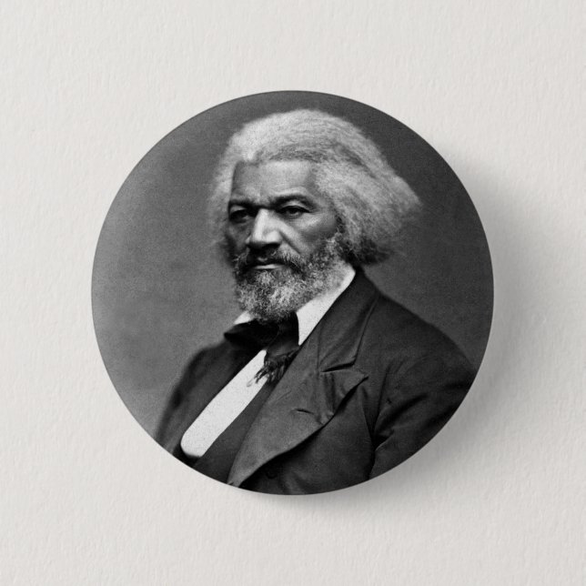 Frederick Douglass 6 Cm Round Badge (Front)