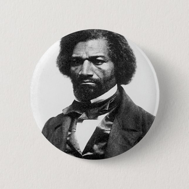 Frederick Douglass 6 Cm Round Badge (Front)
