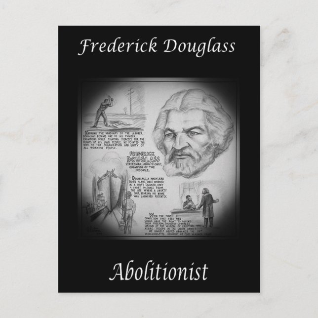 Frederick Douglass ~Abolitionist ~Orator~Reformer Postcard (Front)