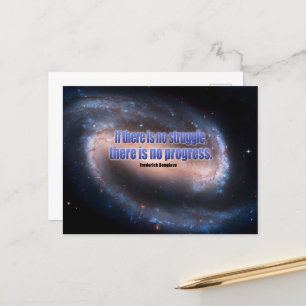 Frederick Douglass Inspirational Quote "Progress" Postcard