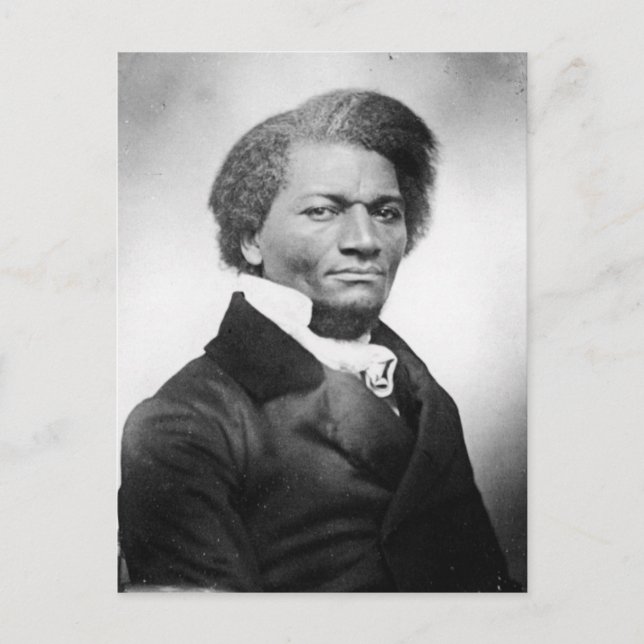 Frederick Douglass Portrait  ~ 1847 Postcard (Front)