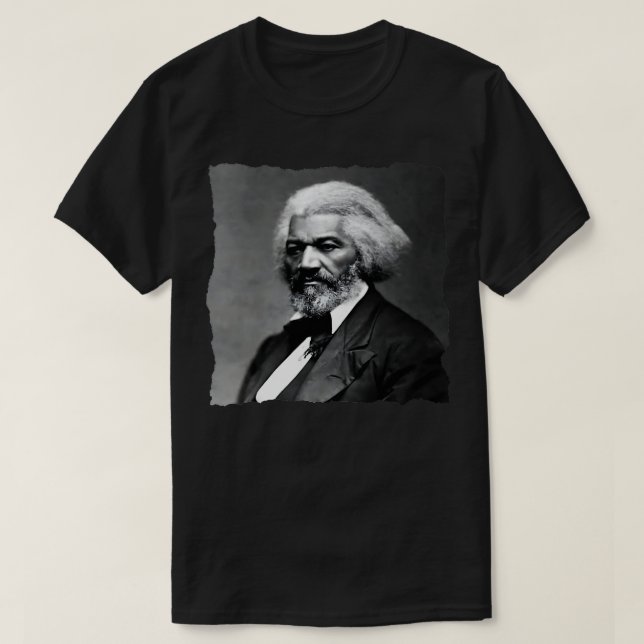 Frederick Douglass portrait T-Shirt (Design Front)