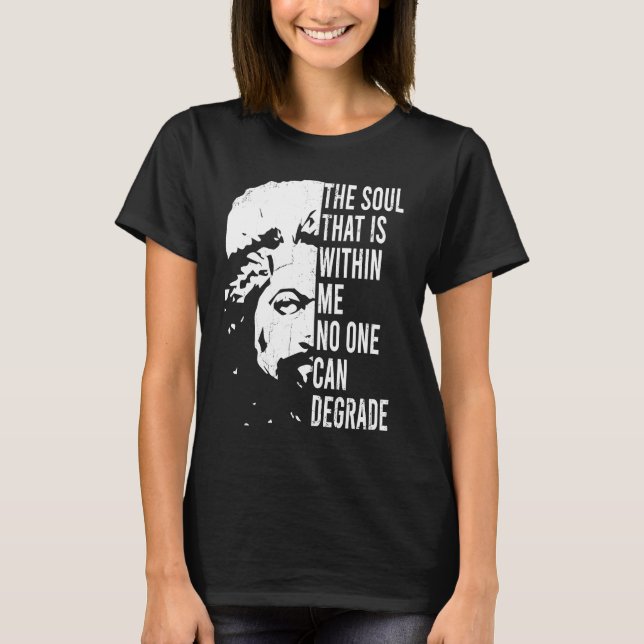 Frederick Douglass Quote Apparel, Black History Mo T-Shirt (Front)