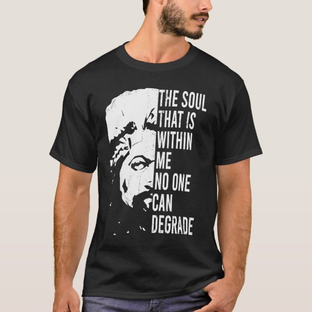 Frederick Douglass Quote Apparel, Black History Mo T-Shirt (Front)