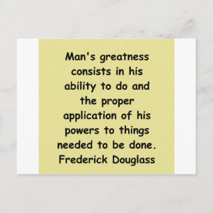 frederick douglass quotes postcard