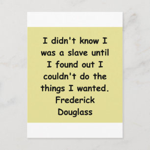 frederick douglass quotes postcard