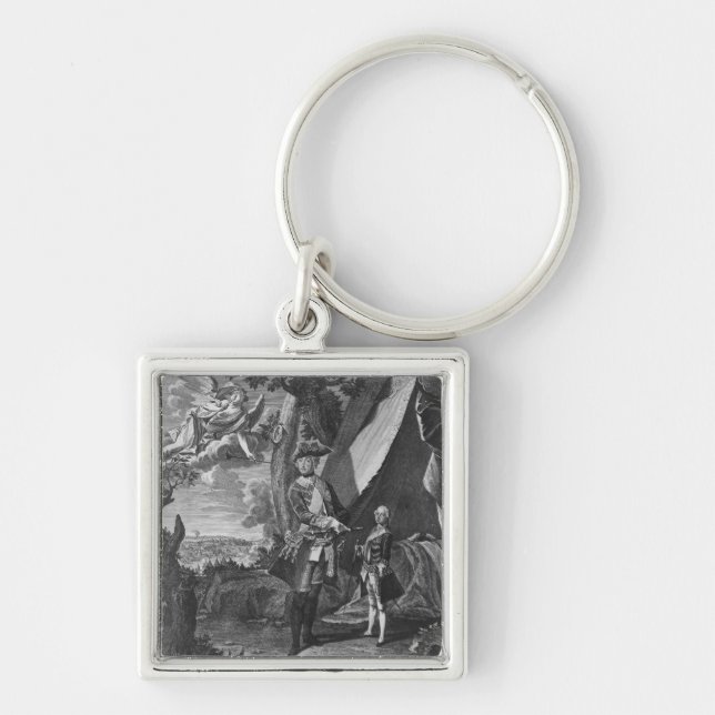 Frederick II  and His Nephew Frederick William Key Ring (Front)