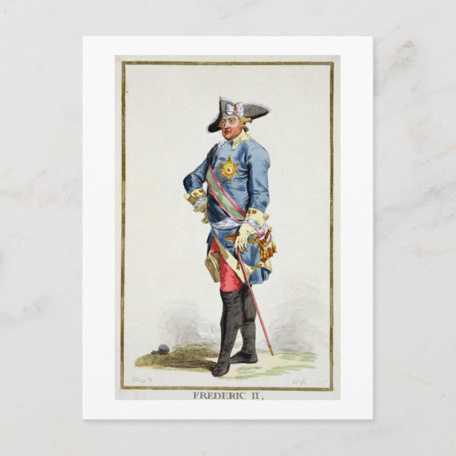 Frederick II "the Great" (1712-86) King of Prussia Postcard (Front)