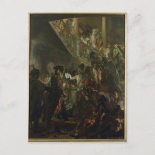 Frederick II the Great, in Lissa, Bonsoir Postcard