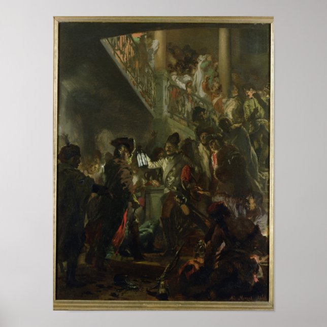 Frederick II the Great, in Lissa, Bonsoir Poster (Front)