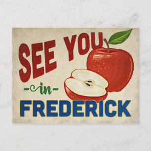 Frederick Maryland Apple - Vintage Travel Postcard