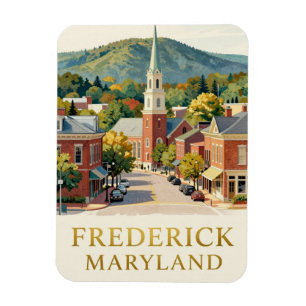 Frederick Maryland Historic Travel Magnet