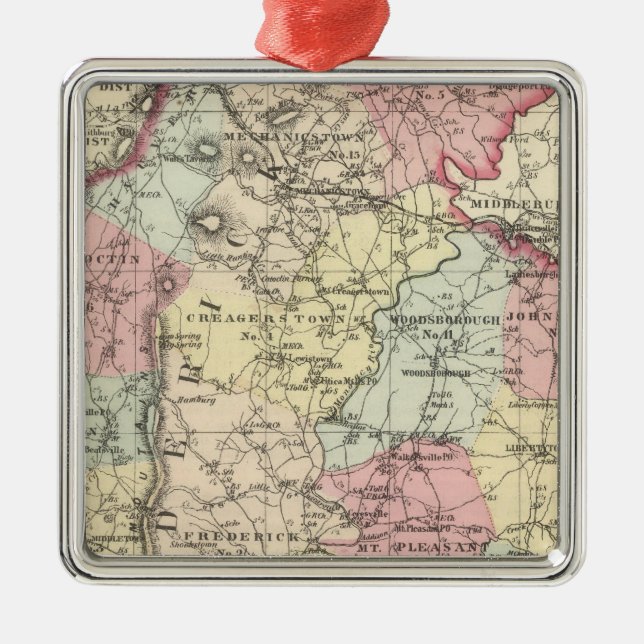 Frederick Metal Tree Decoration (Front)