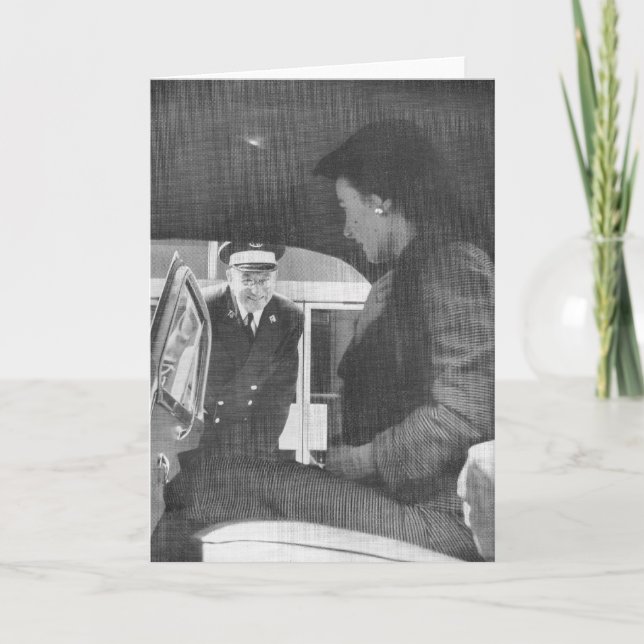 Frederick & Nelson Doorman Greets Customer Card (Front)