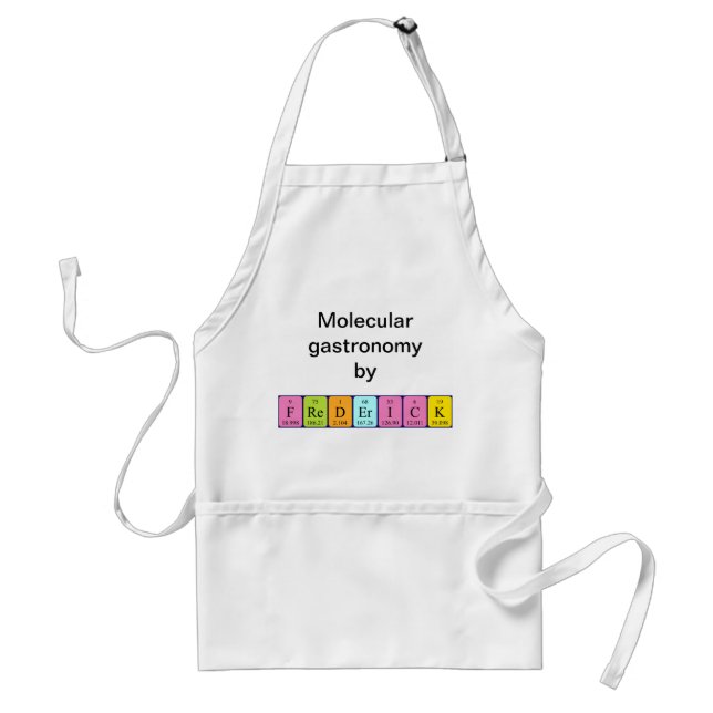 Frederick periodic table name apron (Front)