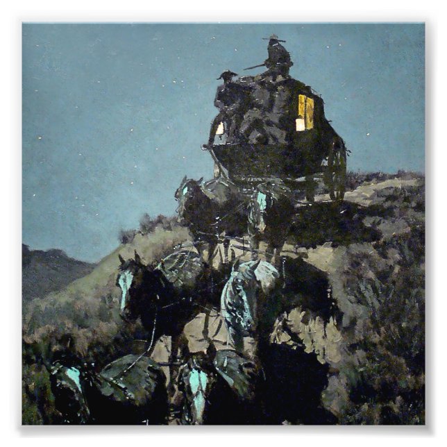 Frederick Remington “The Old Stagecoach” Photo Print (Front)