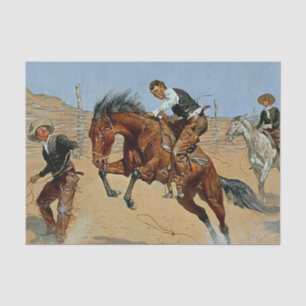 Frederick Remington Western Art “Turn Him Loose” Tissue Paper