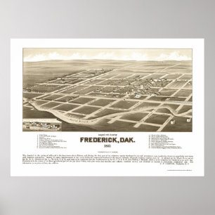 Frederick, SD Panoramic Map - 1883 Poster