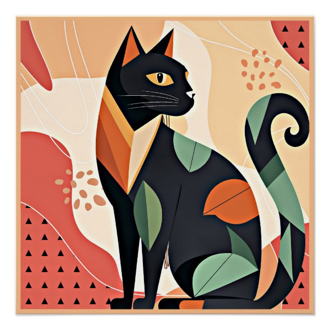 Frederick the Cat, boho chic, Poster (Front)