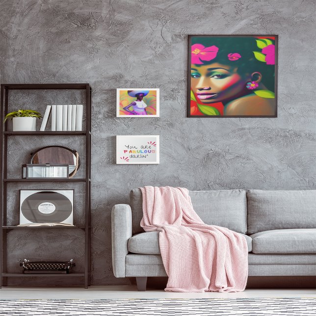 Fredericka Abstract African American Woman Poster (Creator Uploaded)