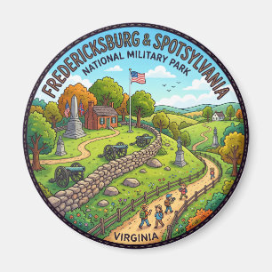Fredericksburg & Spotsylvania National Military Pa Magnet