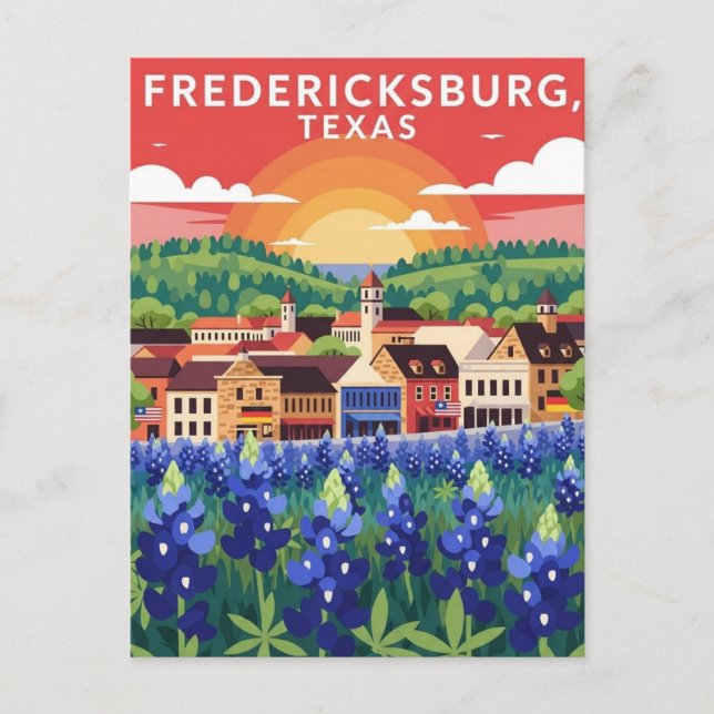 Fredericksburg Texas Travel Postcard (Front)